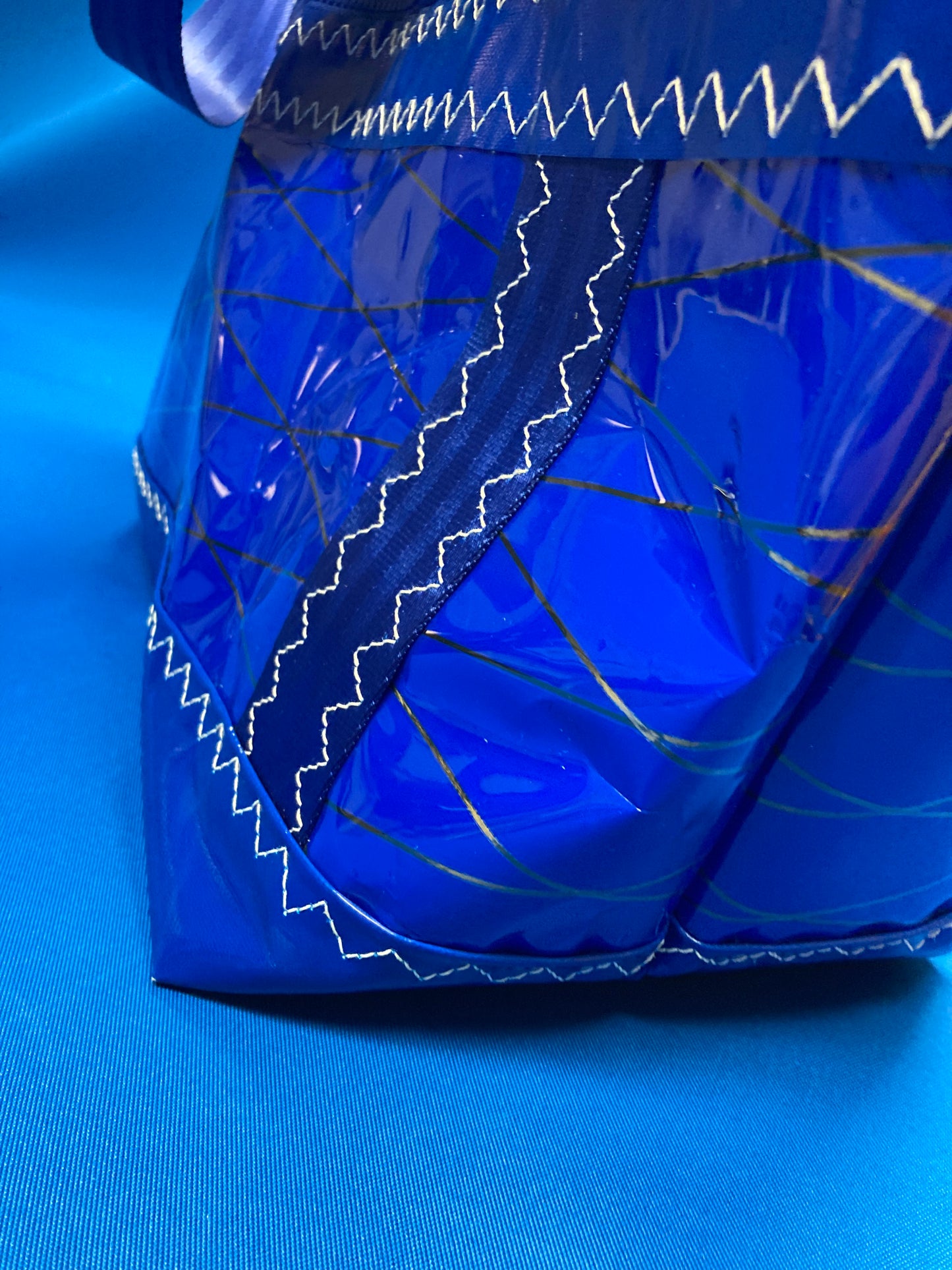 Stand up tote 168 triple blue